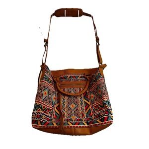 Savannah Jane Embroidered Weekend/Shoulder Bag Southwest Design Adjustable Strap